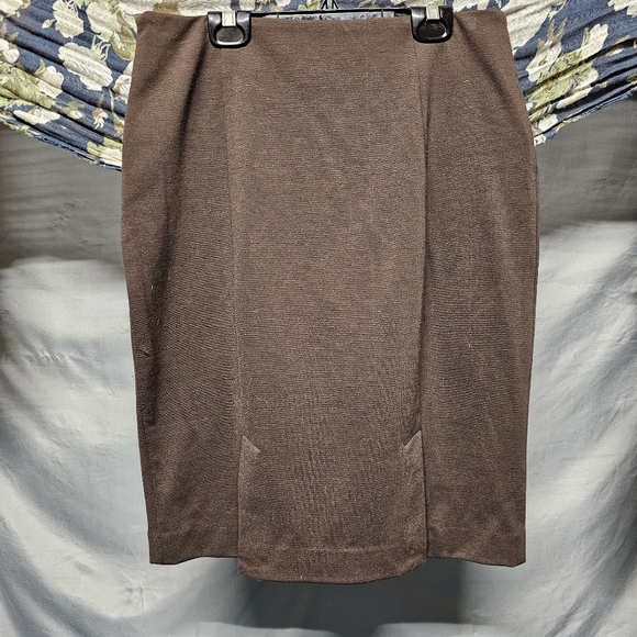 Michael Kors Chocolate Brown Skirt size 8 - Picture 3 of 7